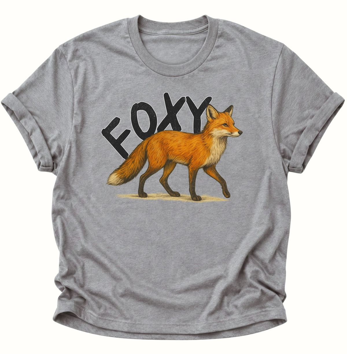 Foxy Unisex T-Shirt Sport Grey - PINE & RIVER