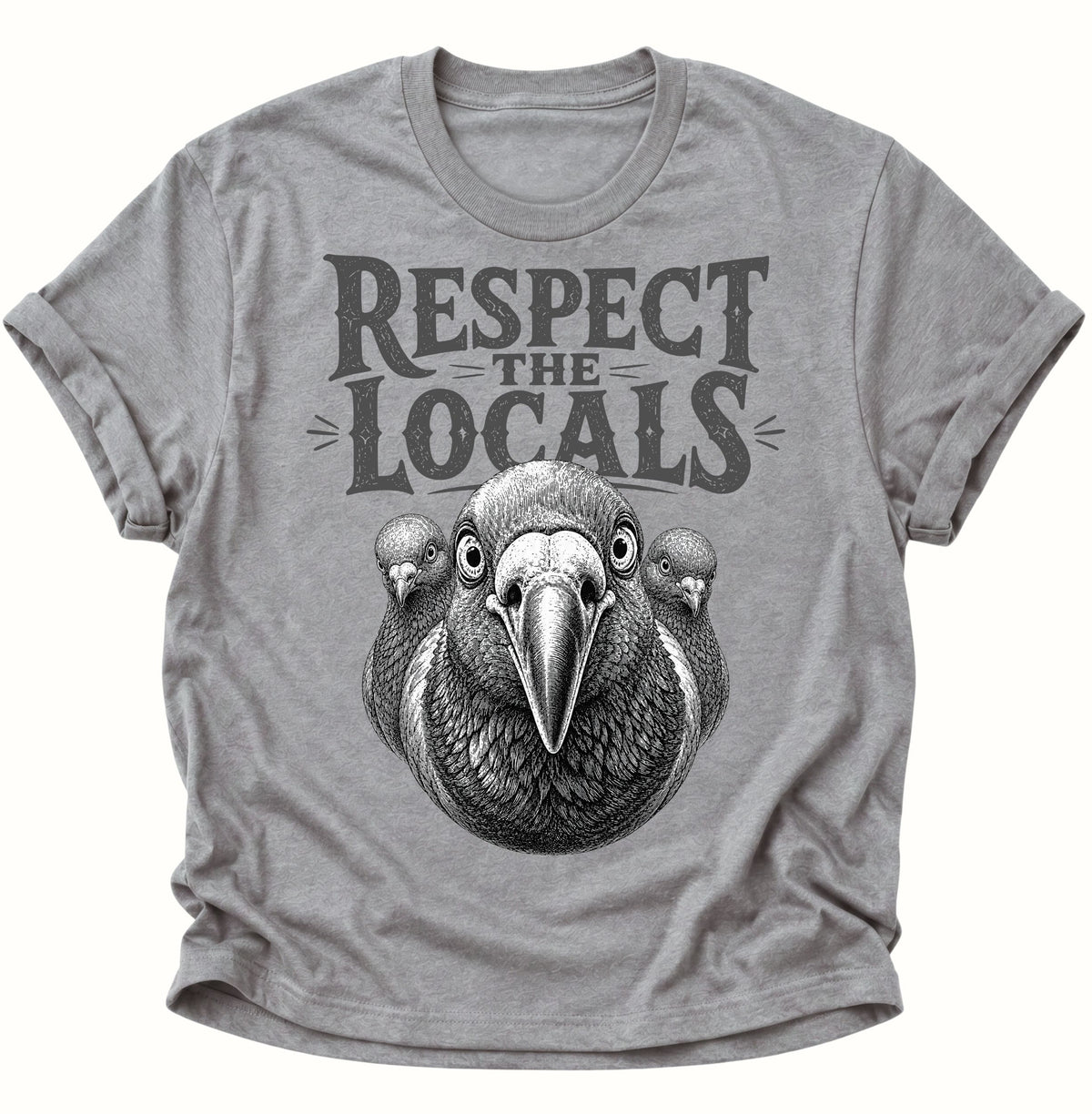 Respect the Locals Unisex T-Shirt Sport Grey - PINE & RIVER