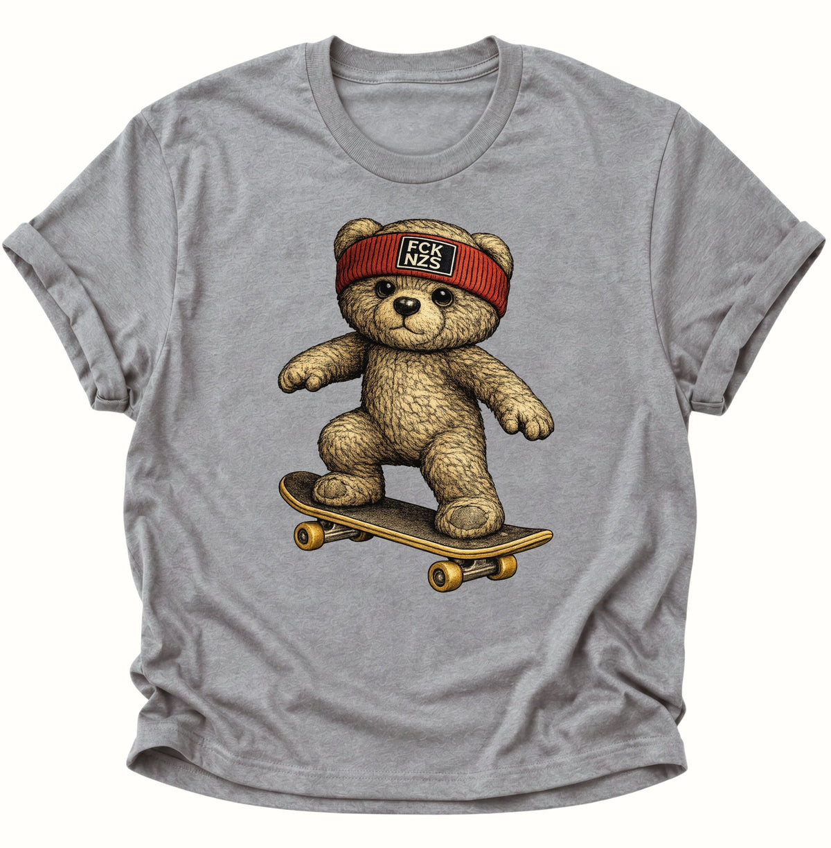 Teddy Skater gegen rechts Unisex T-Shirt Sport Grey - PINE & RIVER