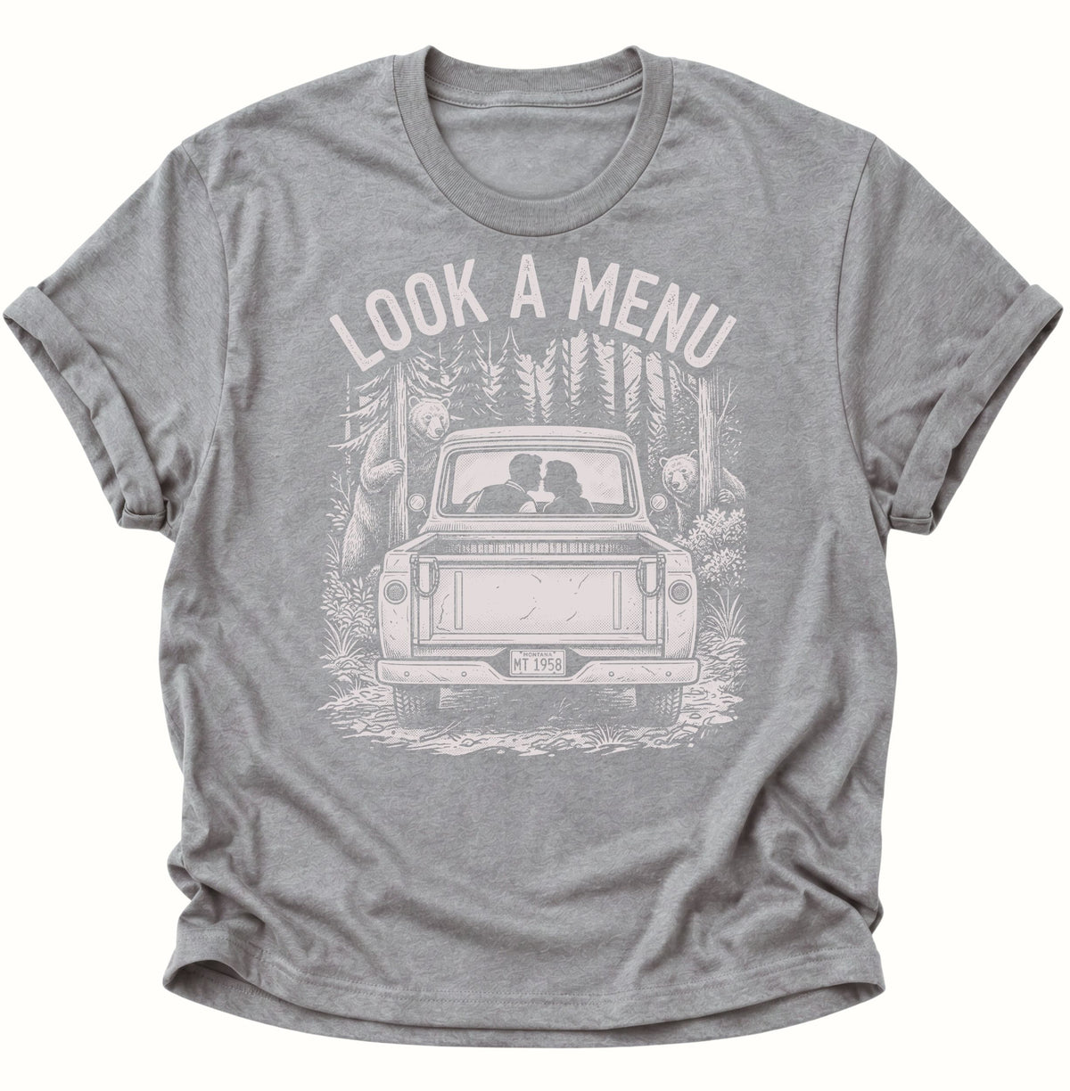 Look a Menu Unisex T-Shirt Sport Grey - PINE & RIVER