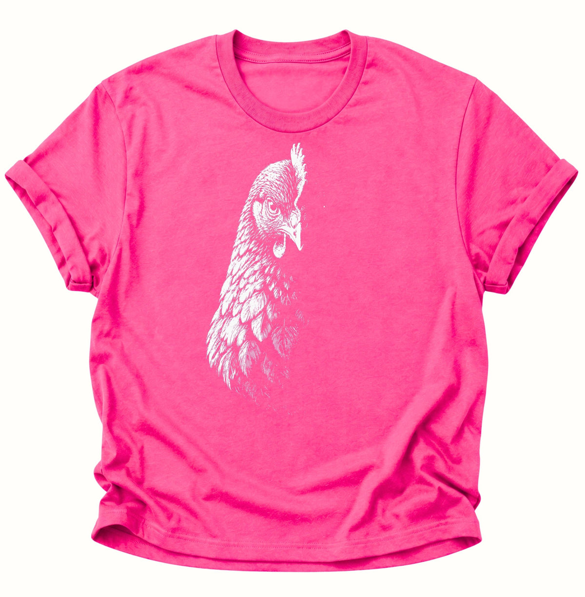 Mystische Henne im Schatten Unisex T-Shirt Dark Heather - PINE & RIVER
