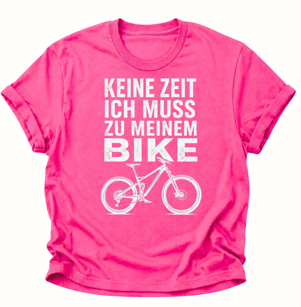 Keine Zeit Bike-Spruch Unisex T-Shirt Heliconia - PINE & RIVER