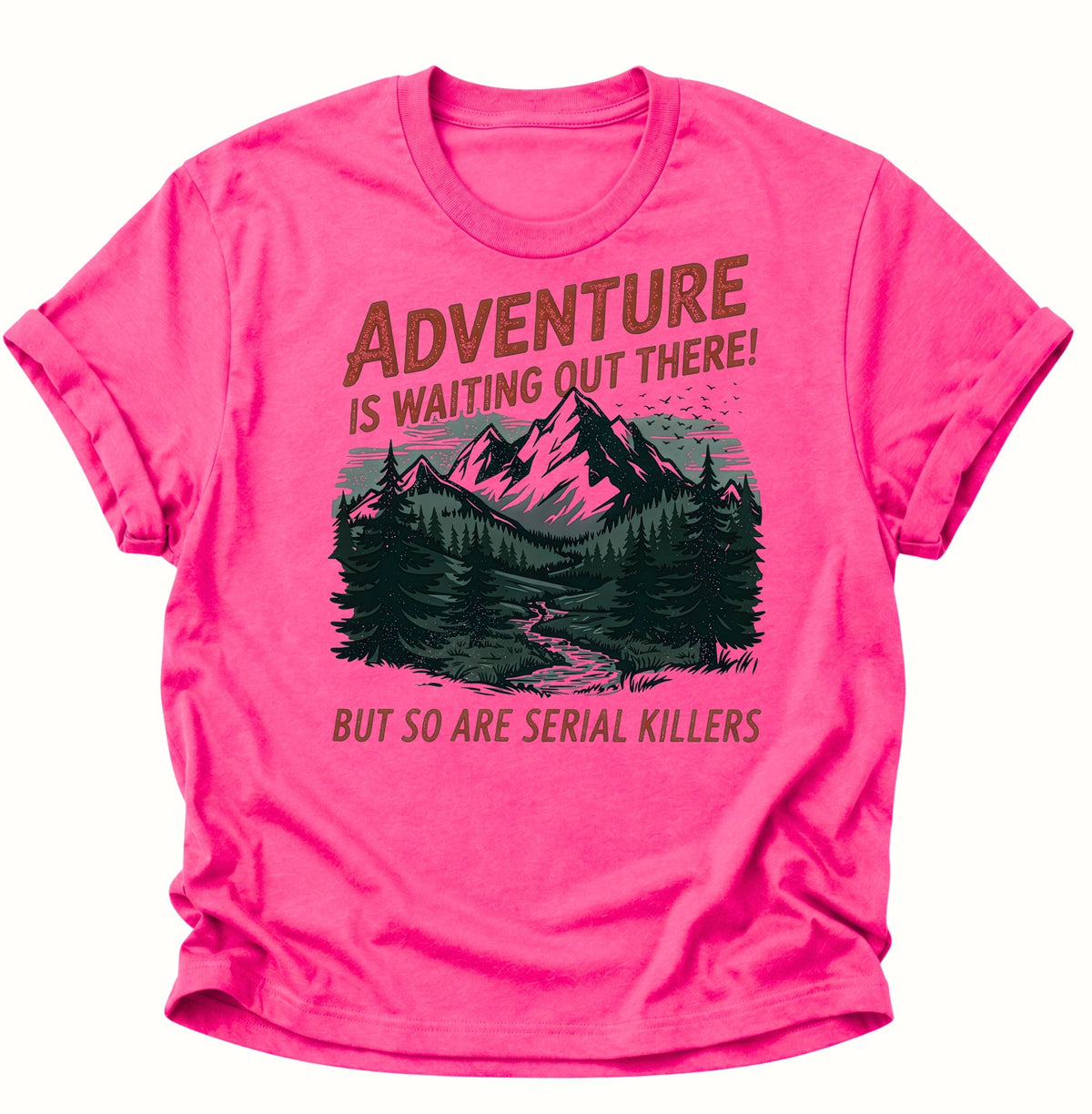 Adventure mit schwarzem Humor Unisex T-Shirt Heliconia - PINE & RIVER