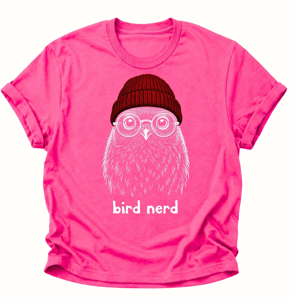 Bird Nerd Vogel mit Mütze Unisex T-Shirt Heliconia - PINE & RIVER