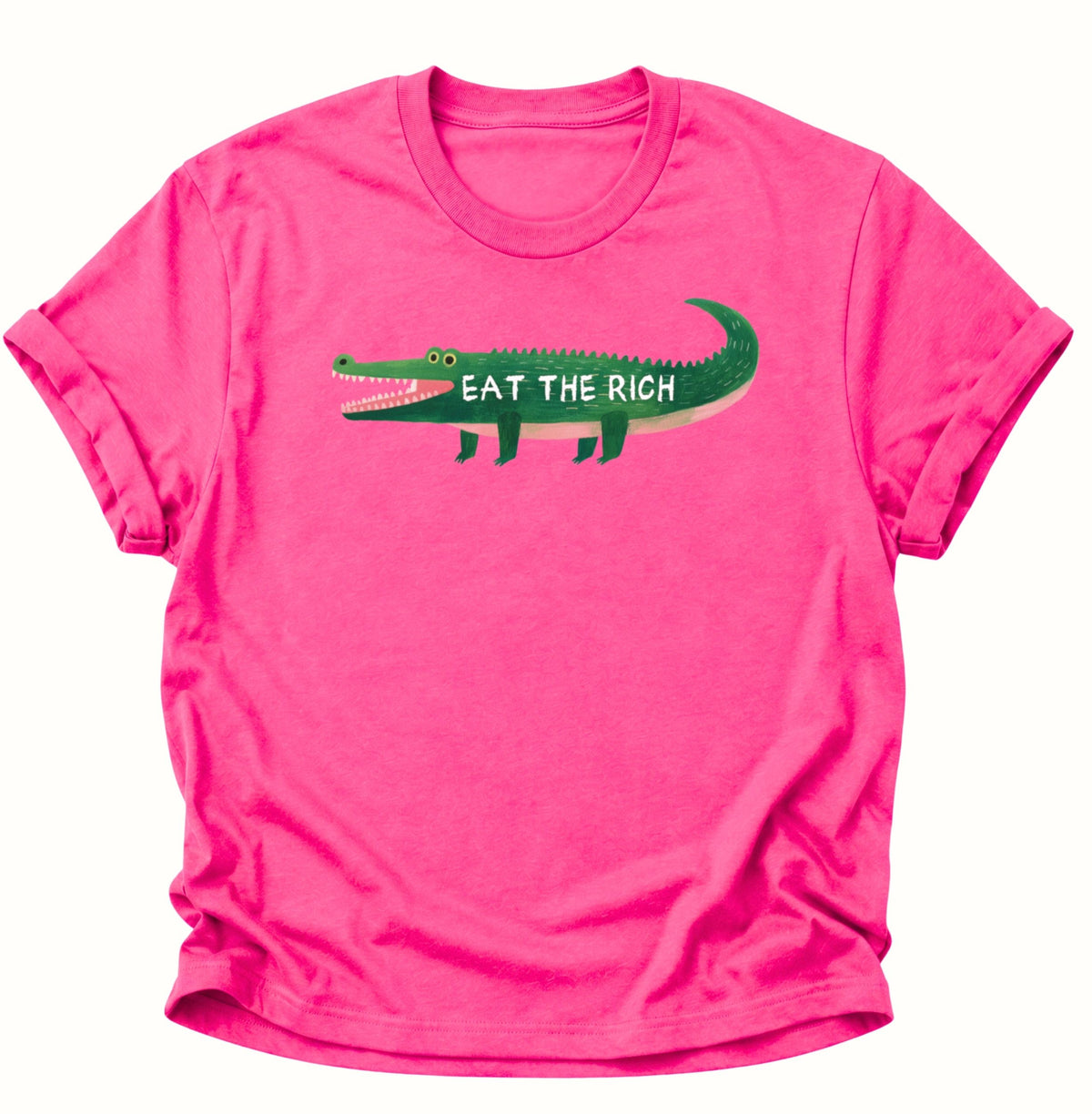 Krokodil Eat the Rich Unisex T-Shirt Heliconia - PINE & RIVER