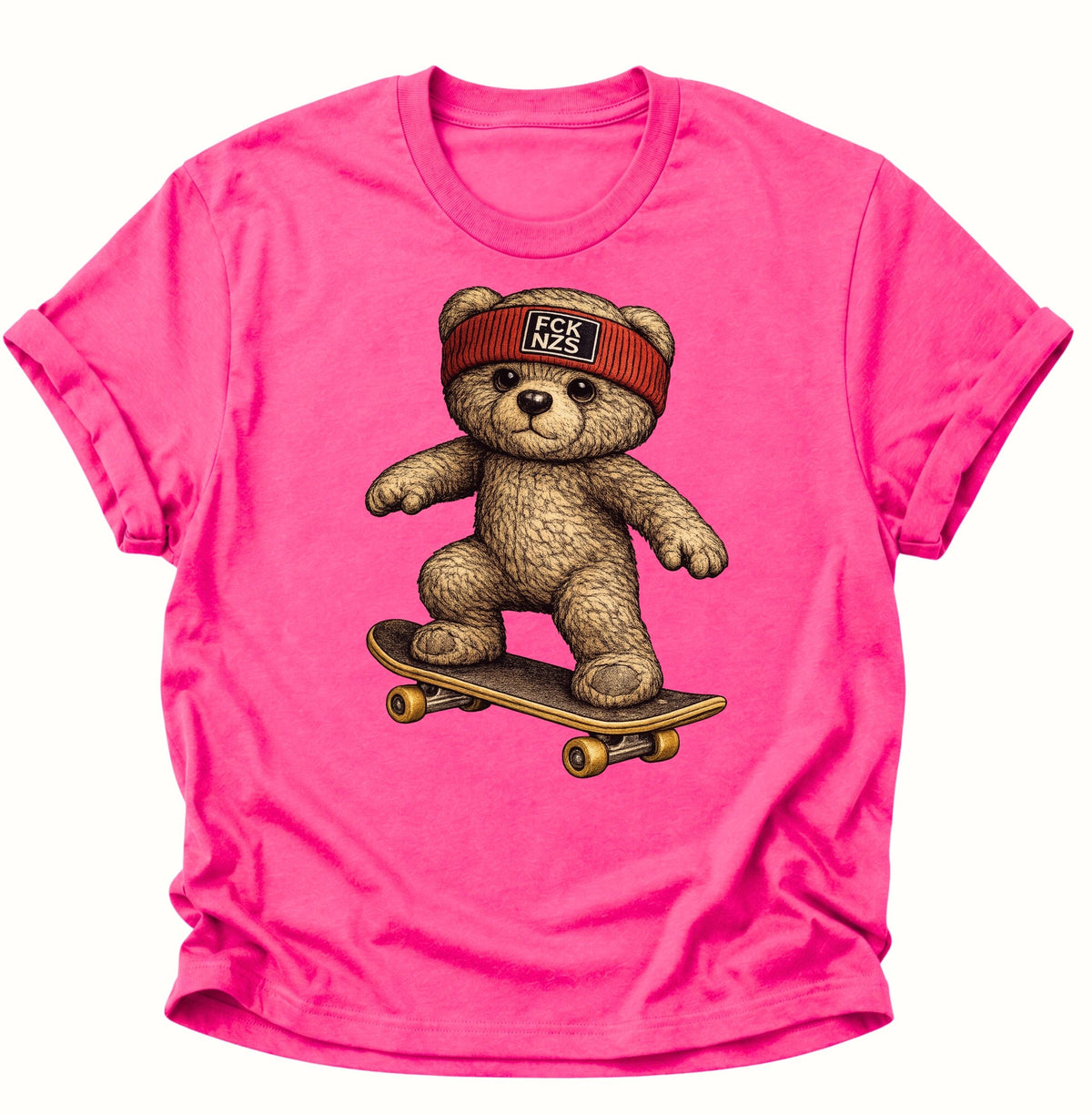 Teddy Skater gegen rechts Unisex T-Shirt Heliconia - PINE & RIVER