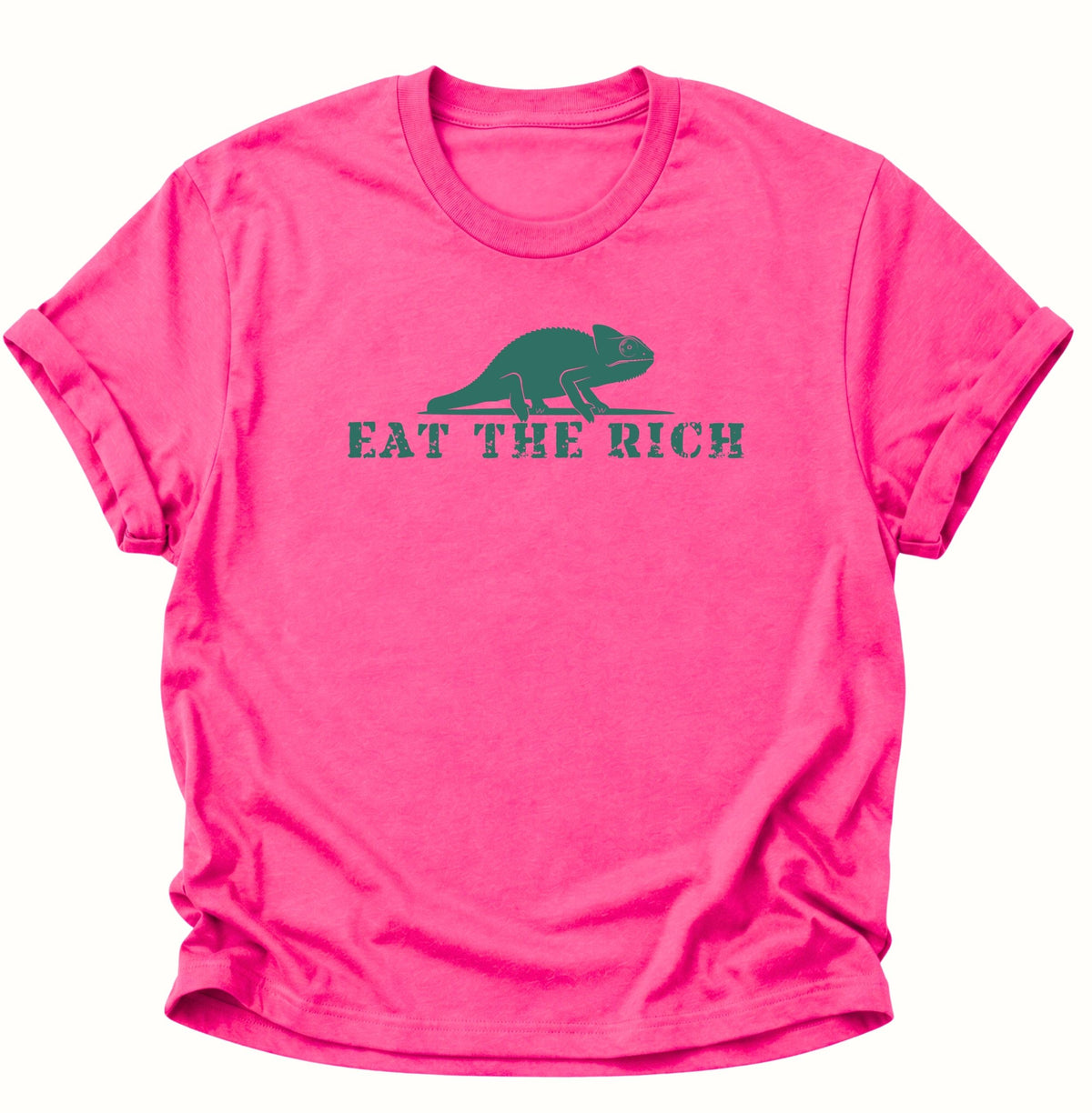 Chamäleon Eat the Rich Unisex T-Shirt Heliconia - PINE & RIVER