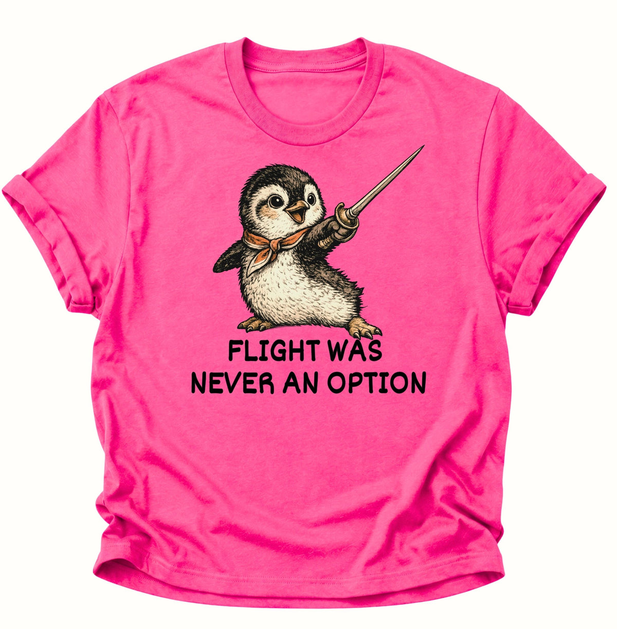 Flight Was Never An Option Unisex T-Shirt Heliconia - PINE & RIVER