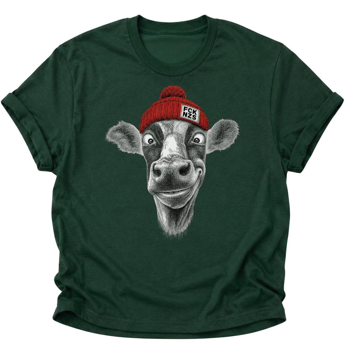 Anti Nazi Kuh Unisex T-Shirt Forest Green - PINE & RIVER