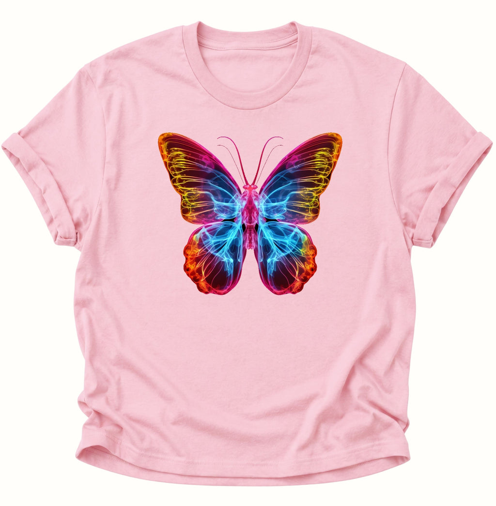 Schmetterling Neon Unisex T-Shirt Light Pink - PINE & RIVER