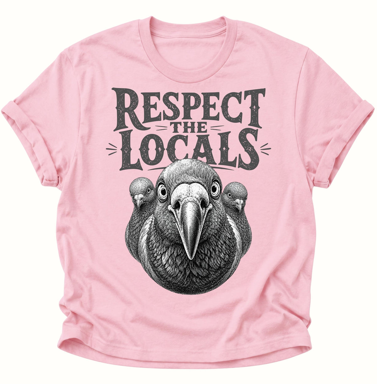Respect the Locals Unisex T-Shirt Light Pink - PINE & RIVER