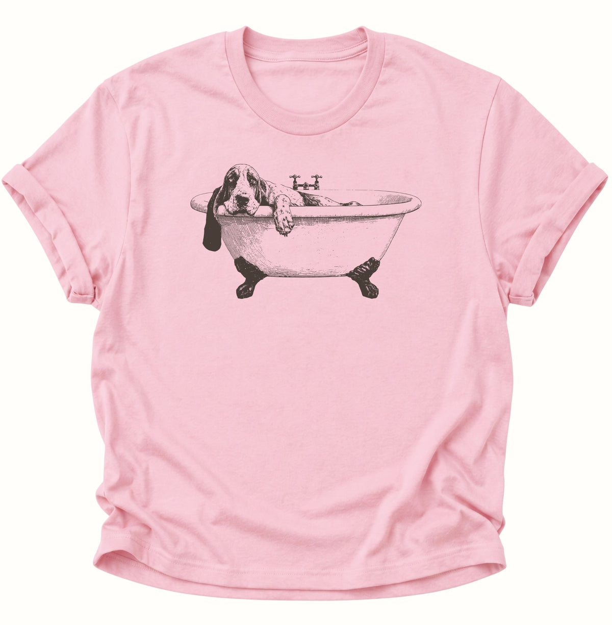 Basset Hound in the Bathtub Unisex T-Shirt