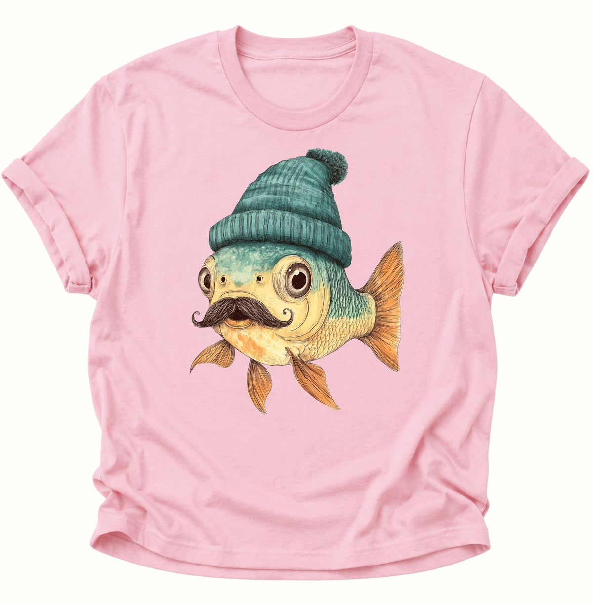 Mr. Fisch Unisex T-Shirt Light Pink - PINE & RIVER