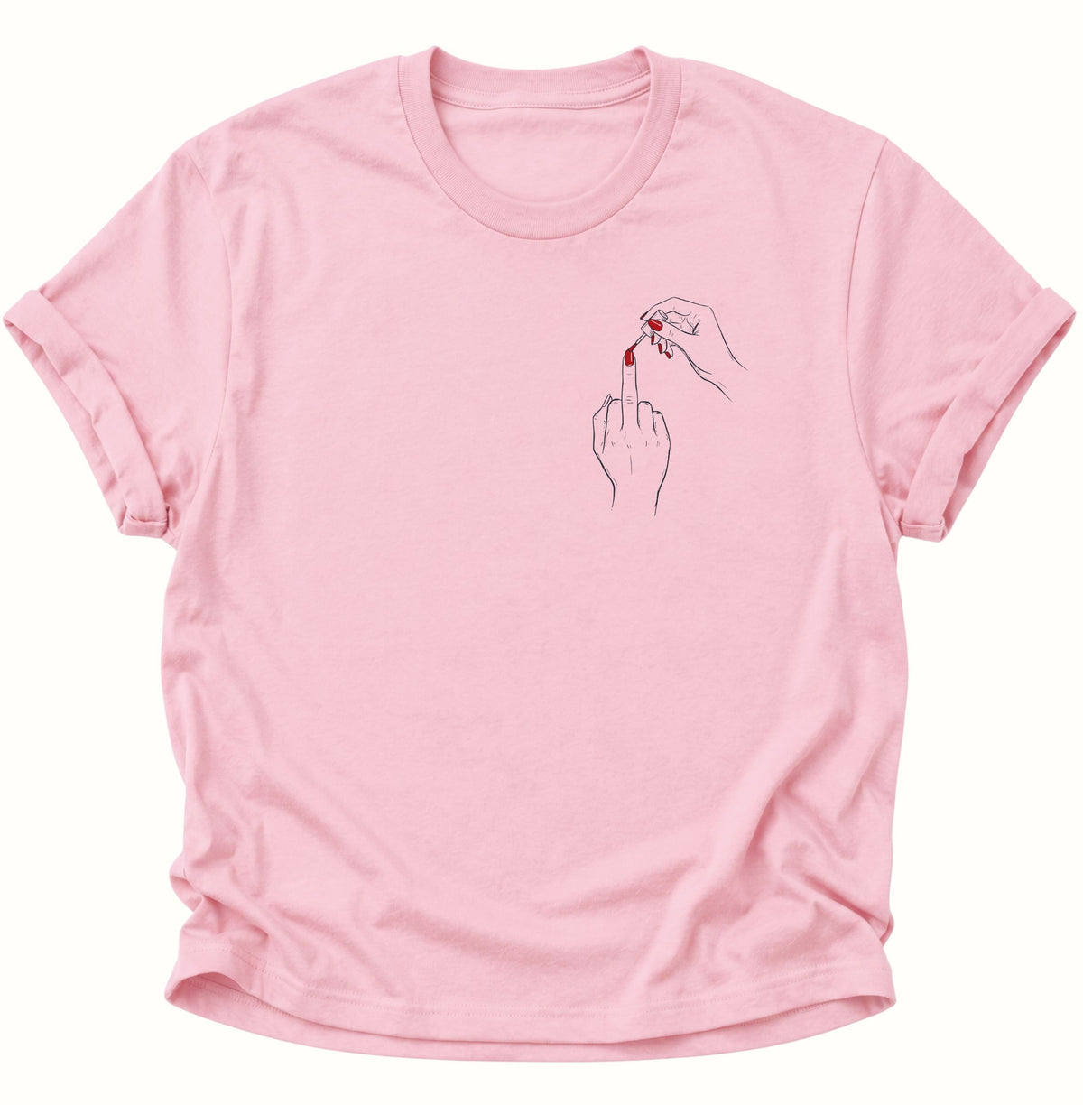 Mittelfinger Unisex T-Shirt Light Pink - PINE & RIVER