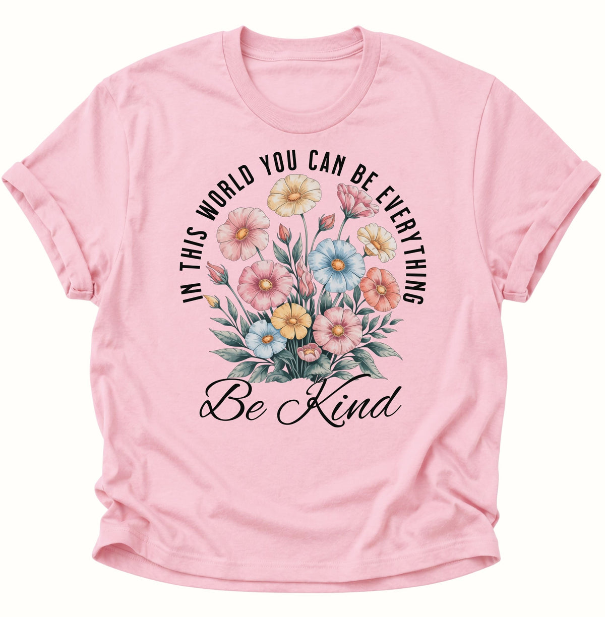 Be Kind Unisex T-Shirt Light Pink - PINE & RIVER