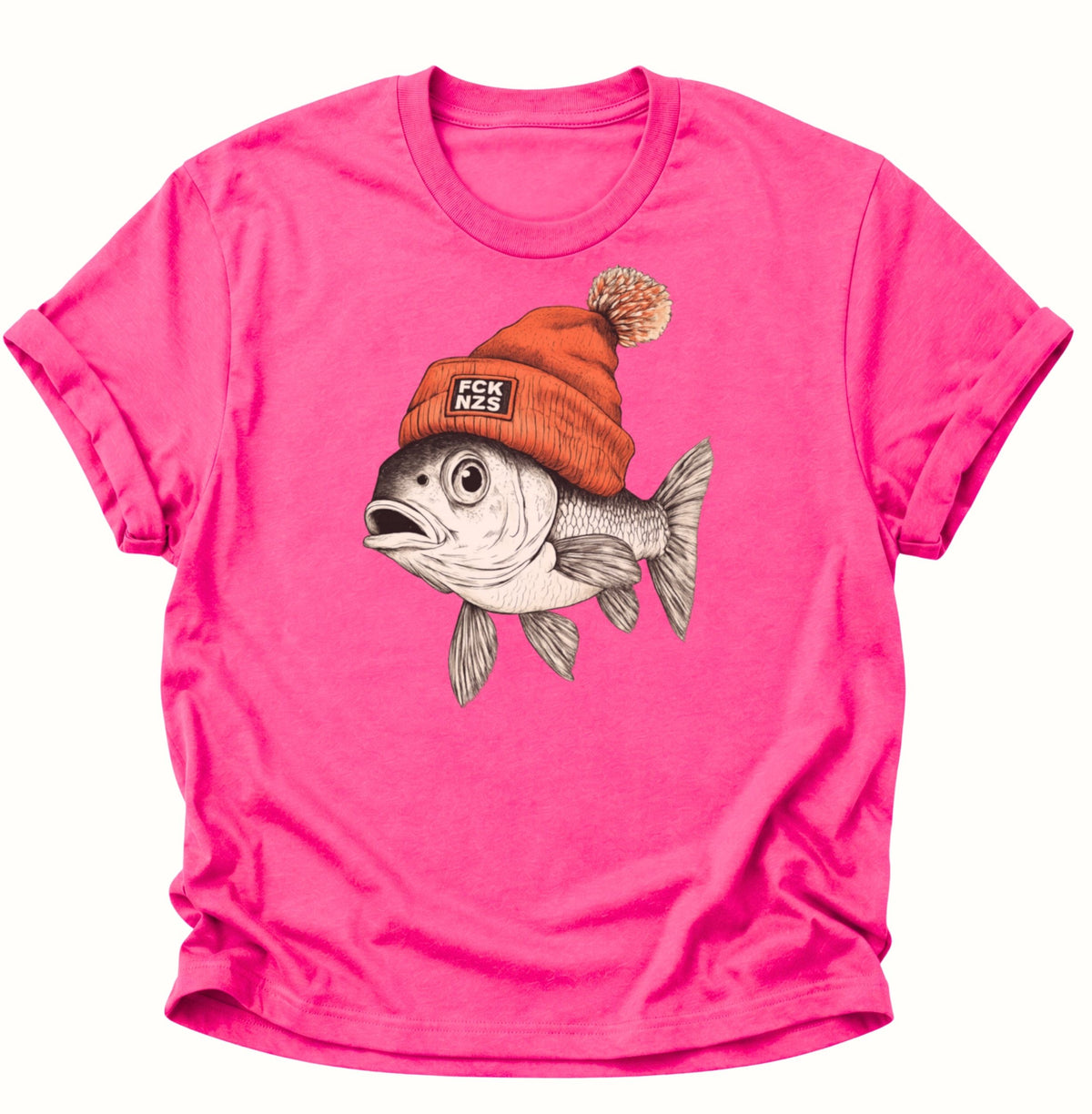 Anti Nazi Fisch Unisex T-Shirt Heliconia - PINE & RIVER