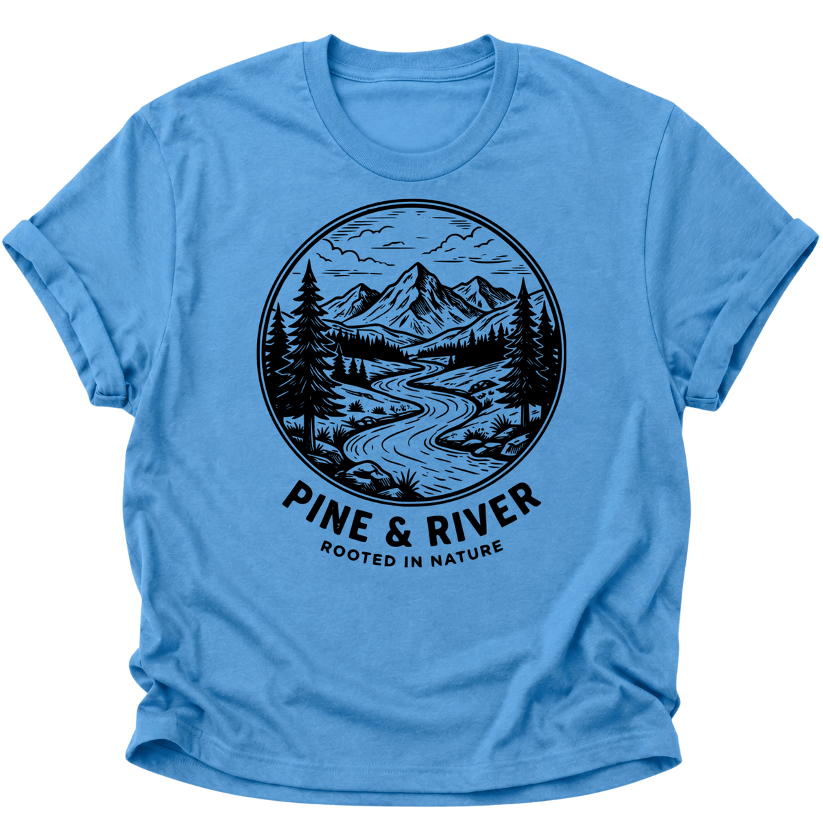 Pine & River Unisex T-Shirt Carolina Blue - PINE & RIVER