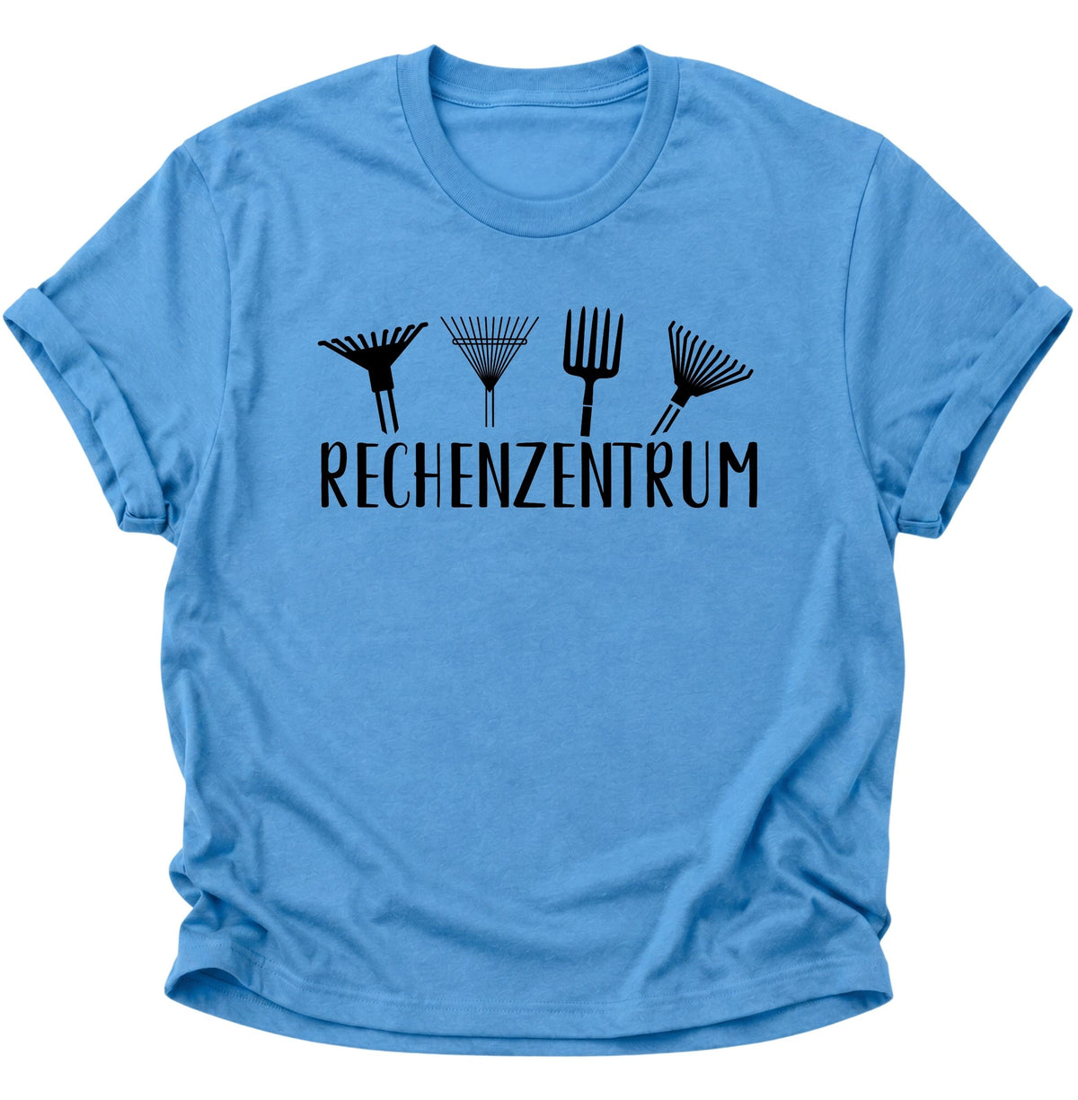Rechenzentrum Gartenmotiv Unisex T-Shirt Carolina Blue - PINE & RIVER