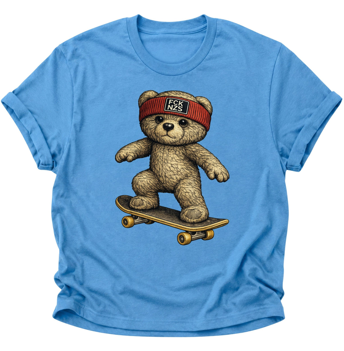 Teddy Skater gegen rechts Unisex T-Shirt Carolina Blue - PINE & RIVER
