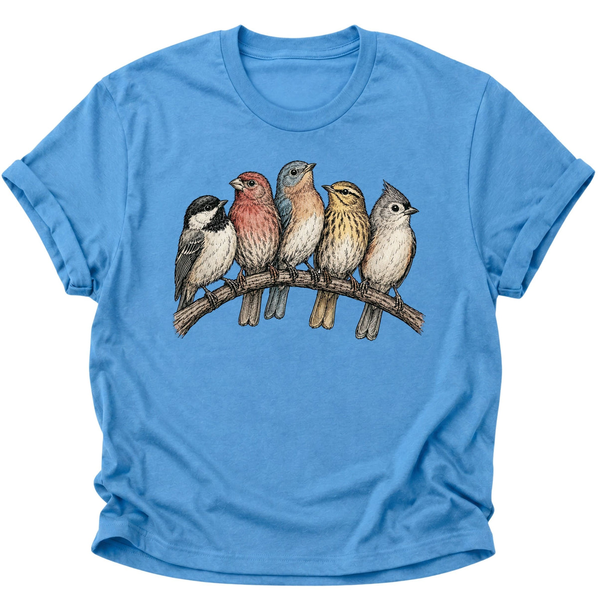 Bird's Unisex T-Shirt Carolina Blue - PINE & RIVER