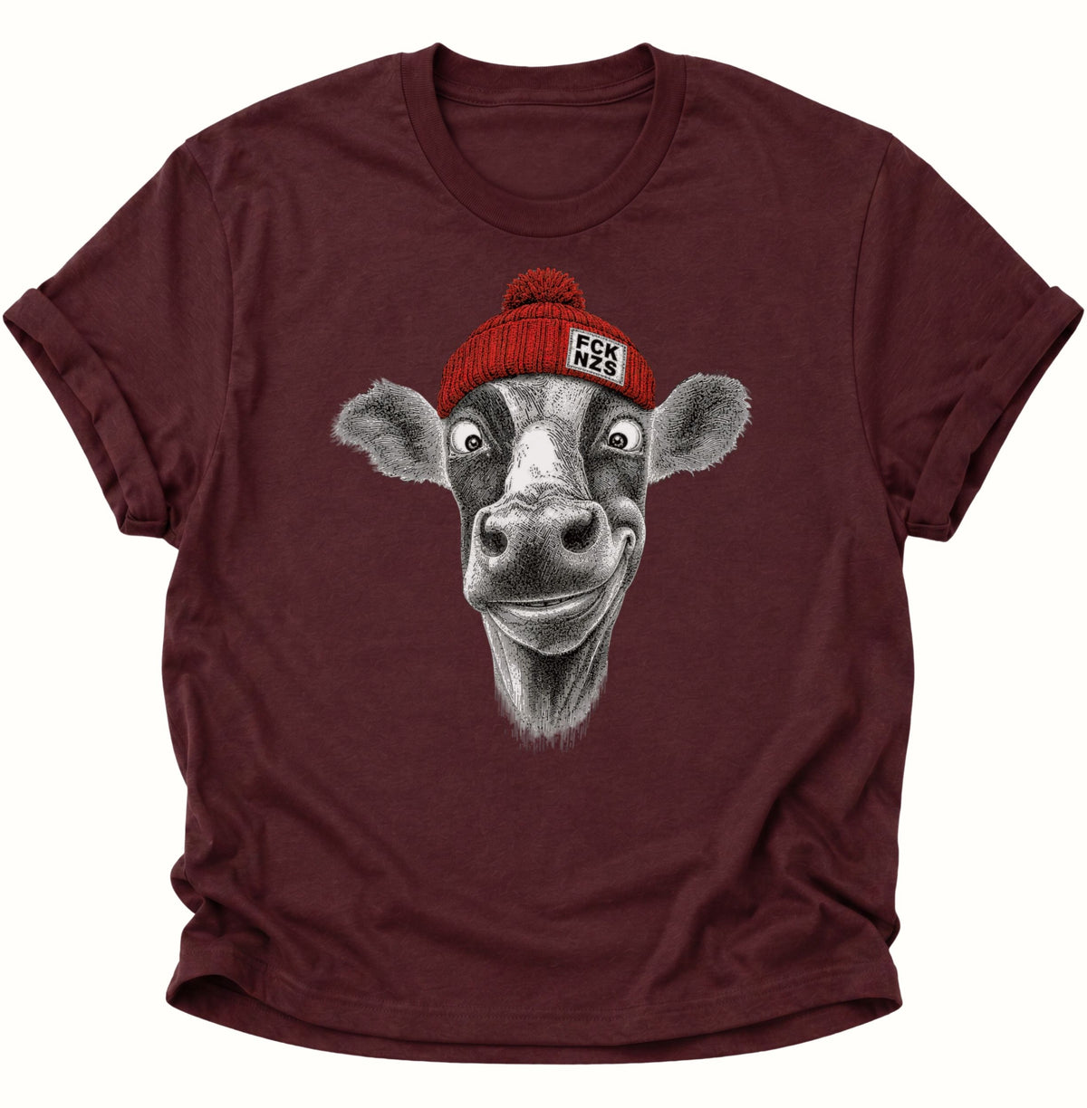 Anti Nazi Kuh Unisex T-Shirt Maroon - PINE & RIVER
