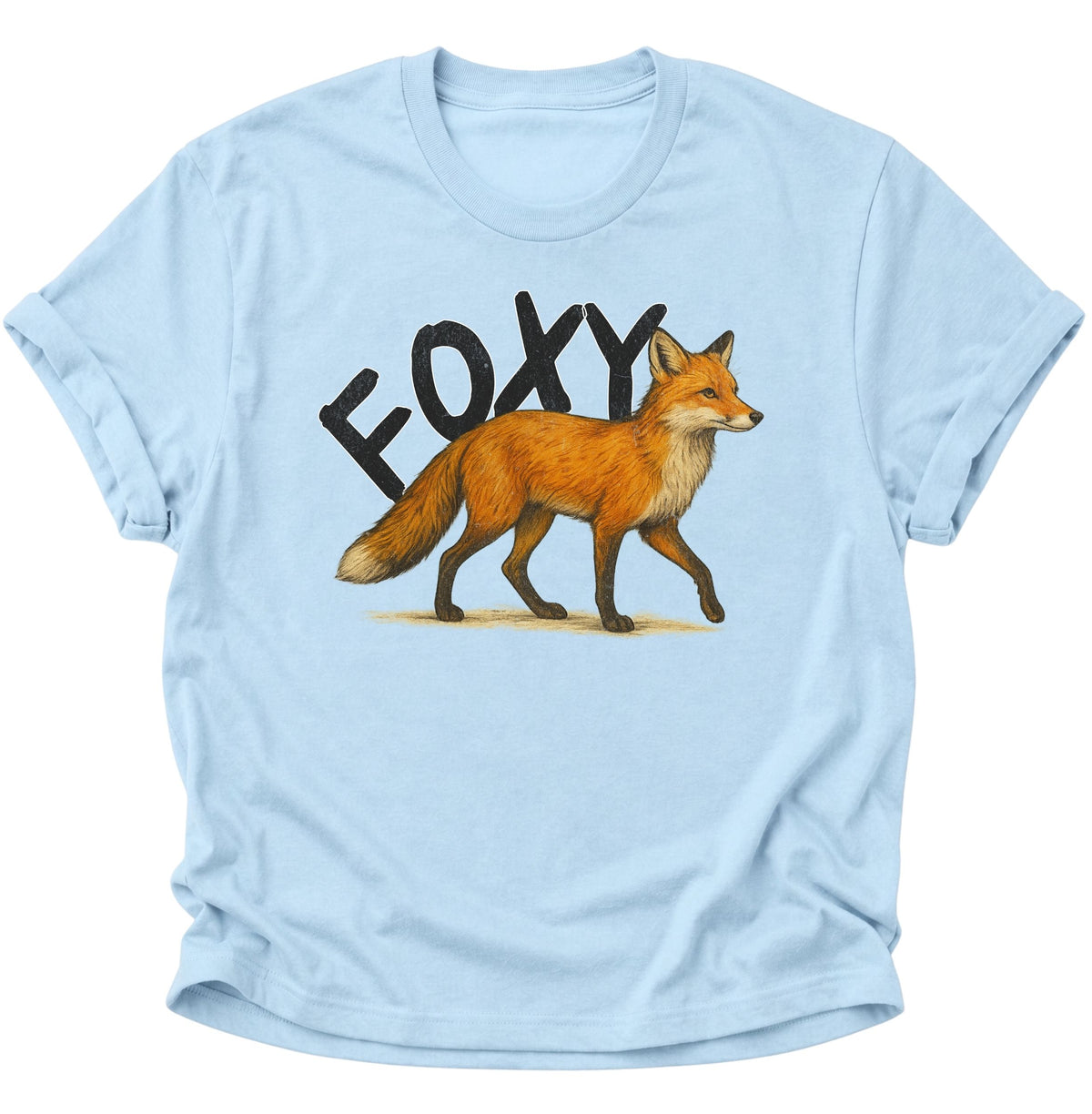 Foxy Unisex T-Shirt Light Blue - PINE & RIVER