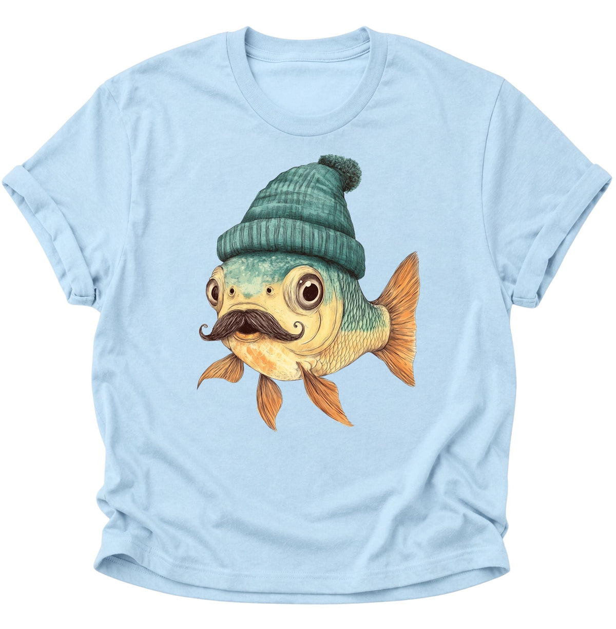Mr. Fisch Unisex T-Shirt Light Blue - PINE & RIVER