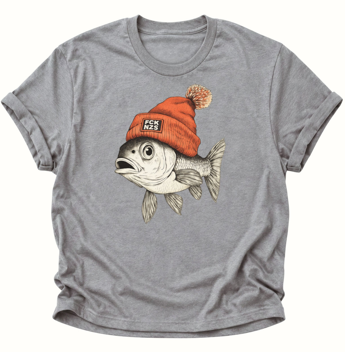 Anti Nazi Fisch Unisex T-Shirt Sport Grey - PINE & RIVER
