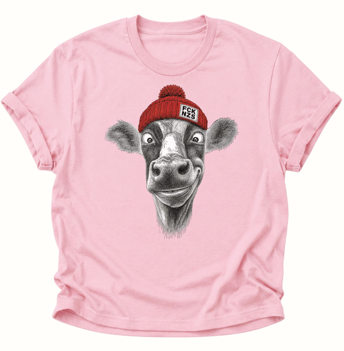 Anti Nazi Kuh Unisex T-Shirt Light Pink - PINE & RIVER