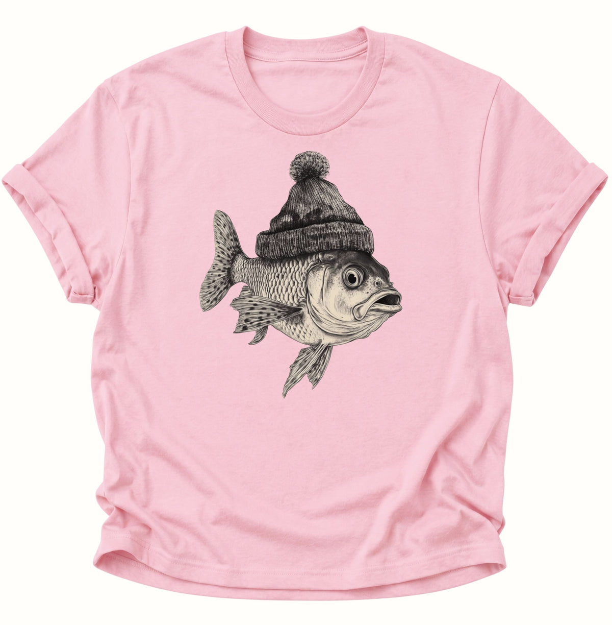 Fisch Unisex T-Shirt Light Pink - PINE & RIVER
