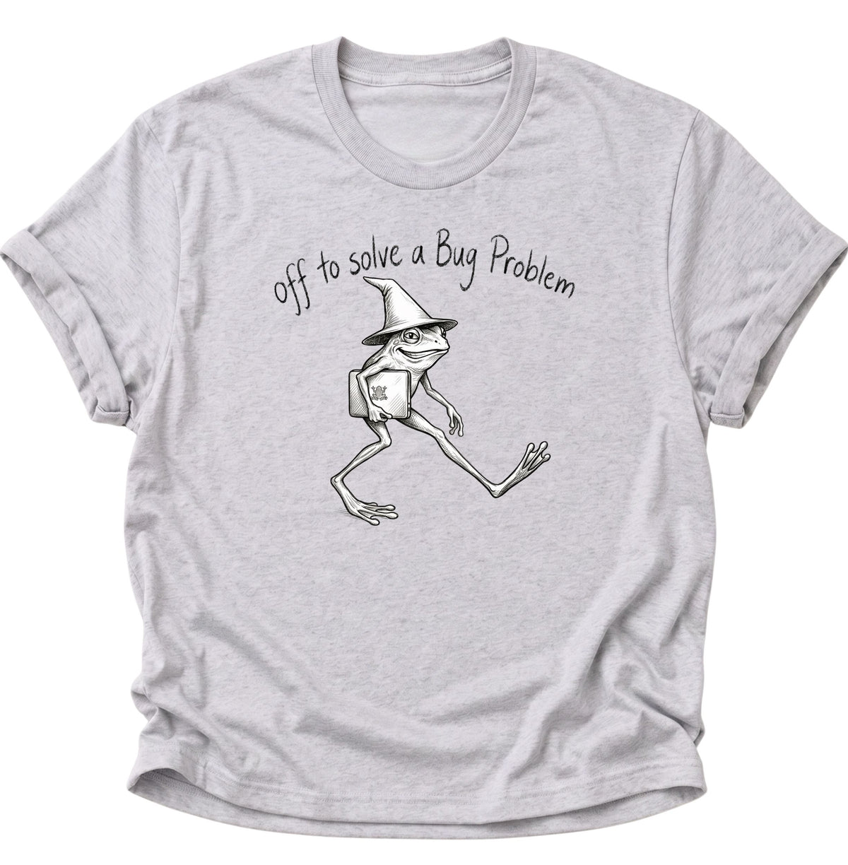 Programmierer Frosch Unisex T-Shirt Ash Grey - PINE & RIVER