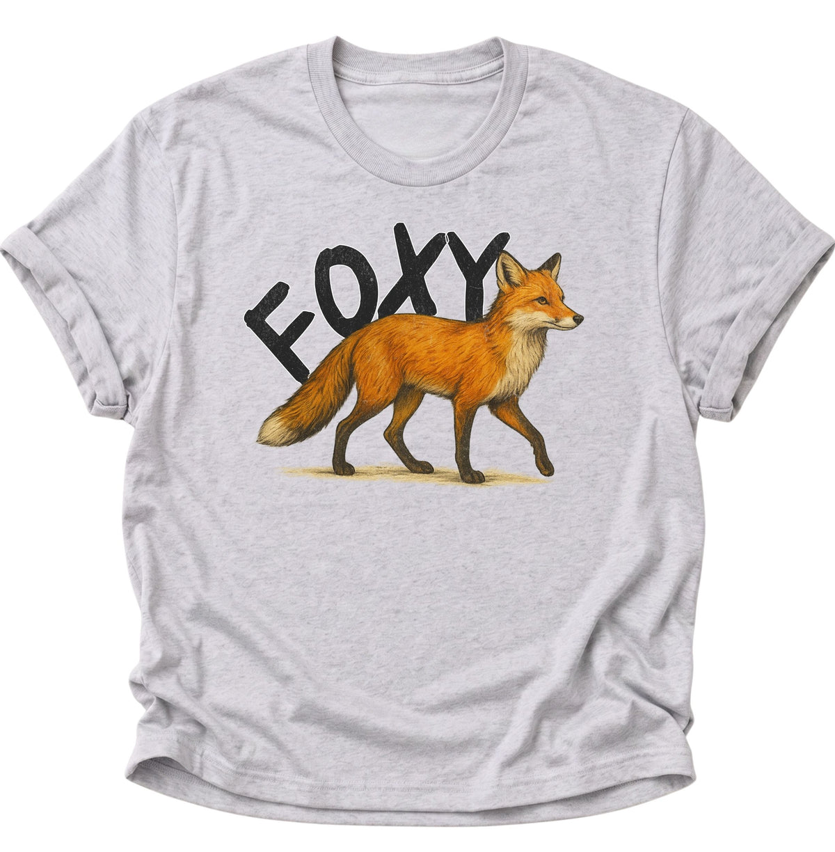 Foxy Unisex T-Shirt Ash Grey - PINE & RIVER