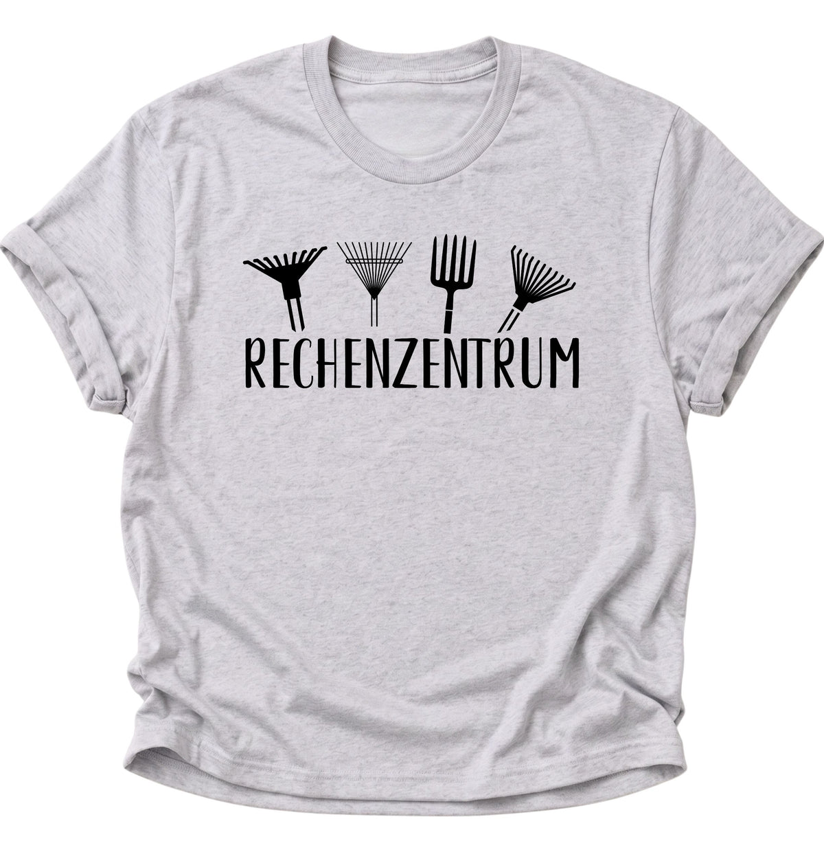 Rechenzentrum Gartenmotiv Unisex T-Shirt Ash Grey - PINE & RIVER