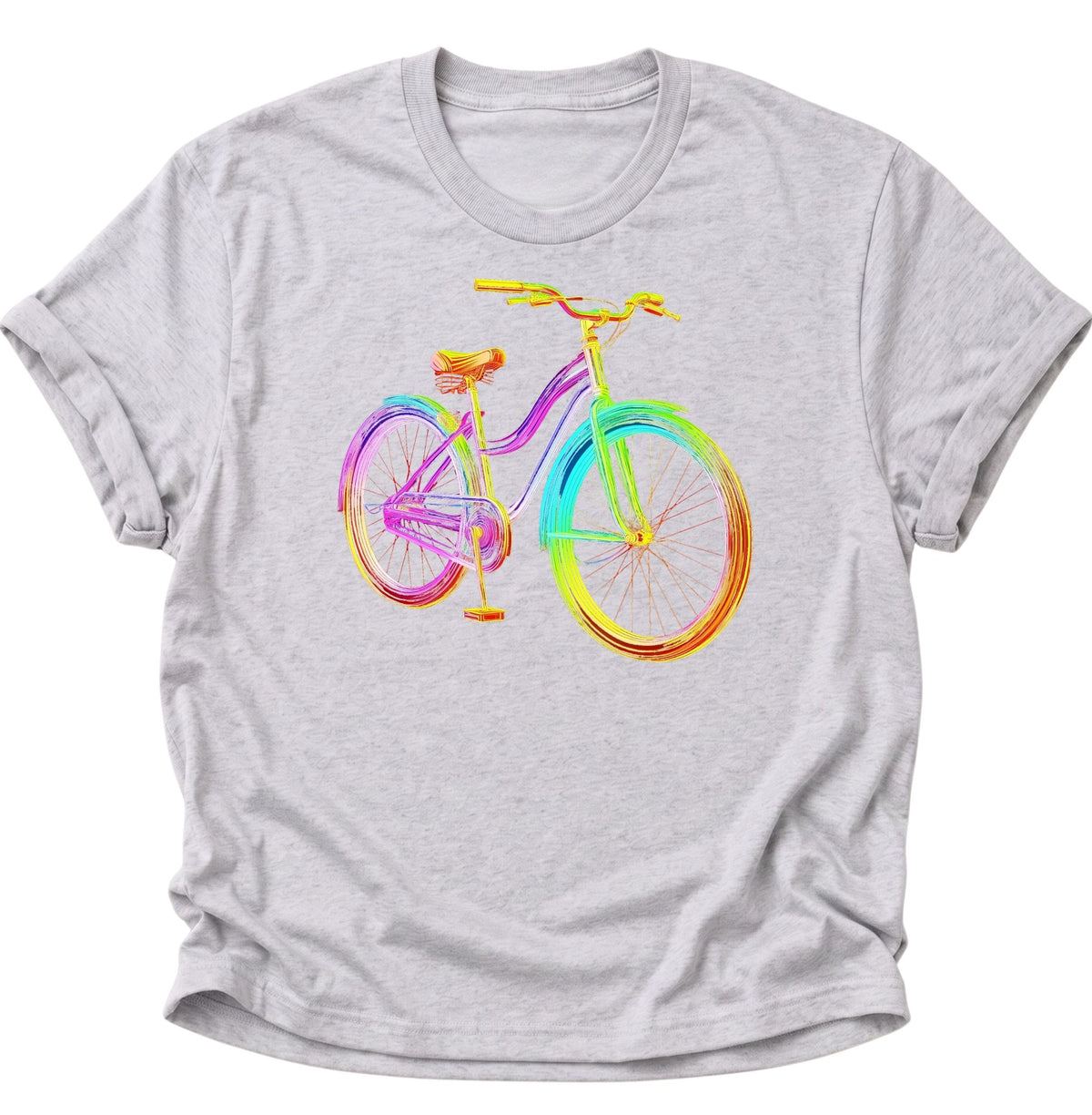 Fahrrad Neon Unisex T-Shirt Ash Grey - PINE & RIVER