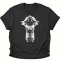 Katze aus der Froschperspektive Unisex T-Shirt Schwarz - PINE & RIVER