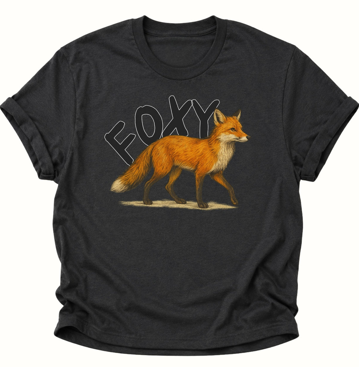 Foxy Unisex T-Shirt Schwarz - PINE & RIVER