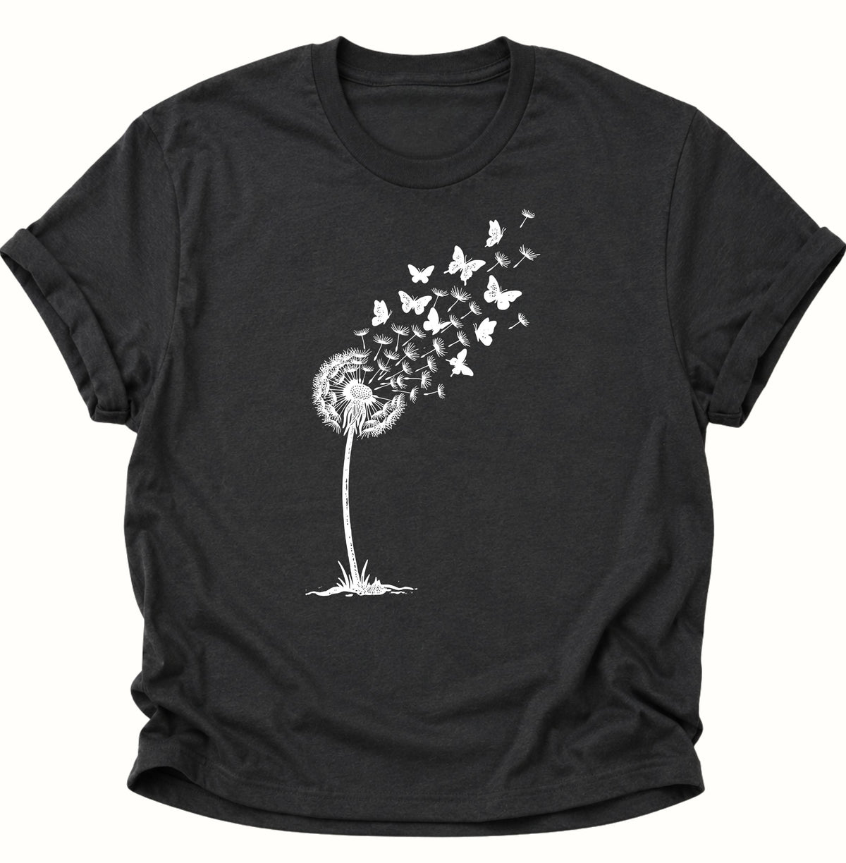 Pusteblume Unisex T-Shirt Schwarz - PINE & RIVER