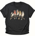 Bird's Unisex T-Shirt Schwarz - PINE & RIVER