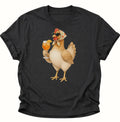 Cocktail-Henne mit Kopftuch Unisex T-Shirt Schwarz - PINE & RIVER
