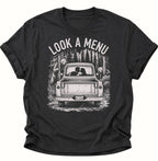Look a Menu Unisex T-Shirt Schwarz - PINE & RIVER