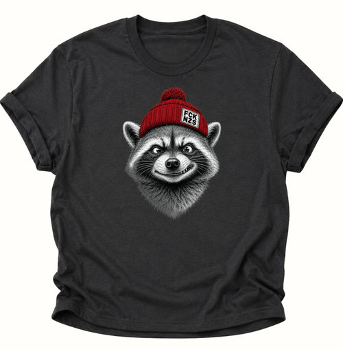 Anti Nazi Waschbär Unisex T-Shirt Weiß - PINE & RIVER