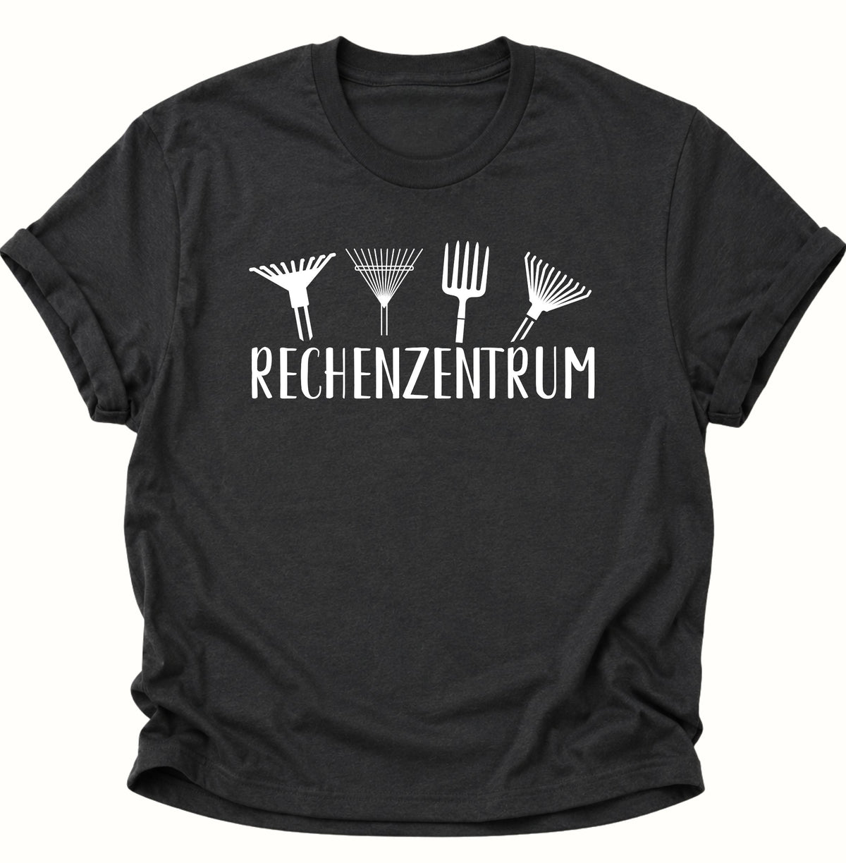 Rechenzentrum Gartenmotiv Unisex T-Shirt Schwarz - PINE & RIVER