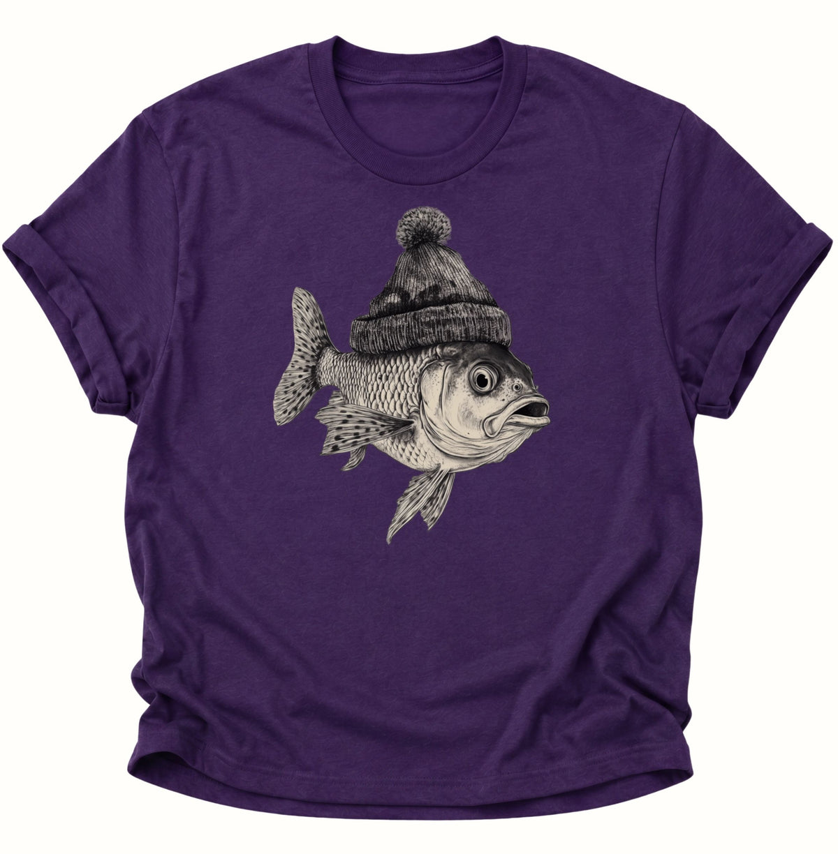 Fisch Unisex T-Shirt Purple - PINE & RIVER