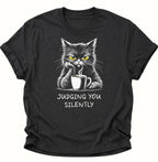 Judging You Silently Katze Unisex T-Shirt
