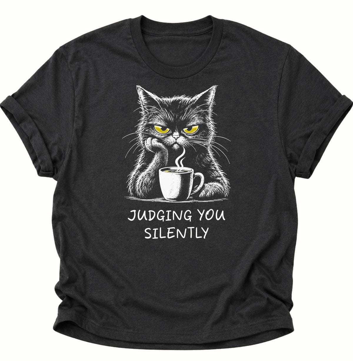 Judging You Silently Cat Unisex T-Shirt