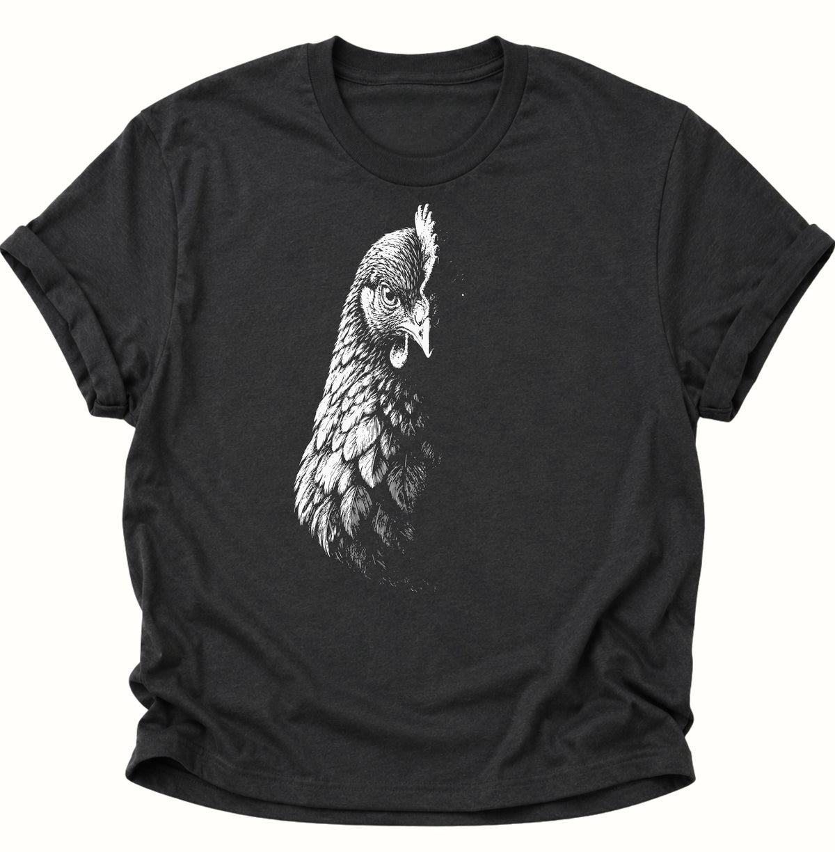 Mystische Henne im Schatten Unisex T-Shirt Schwarz - PINE & RIVER