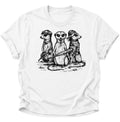 Erdmännchen Gang im Vintage-Stil Unisex T-Shirt Weiß - PINE & RIVER