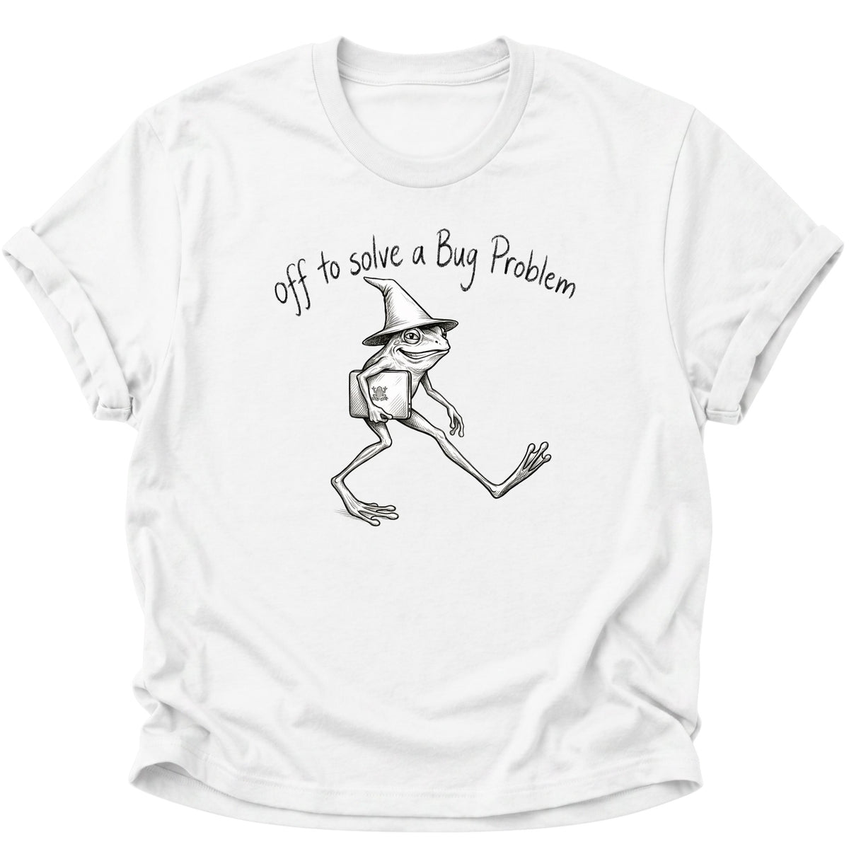Programmierer Frosch Unisex T-Shirt Weiß - PINE & RIVER