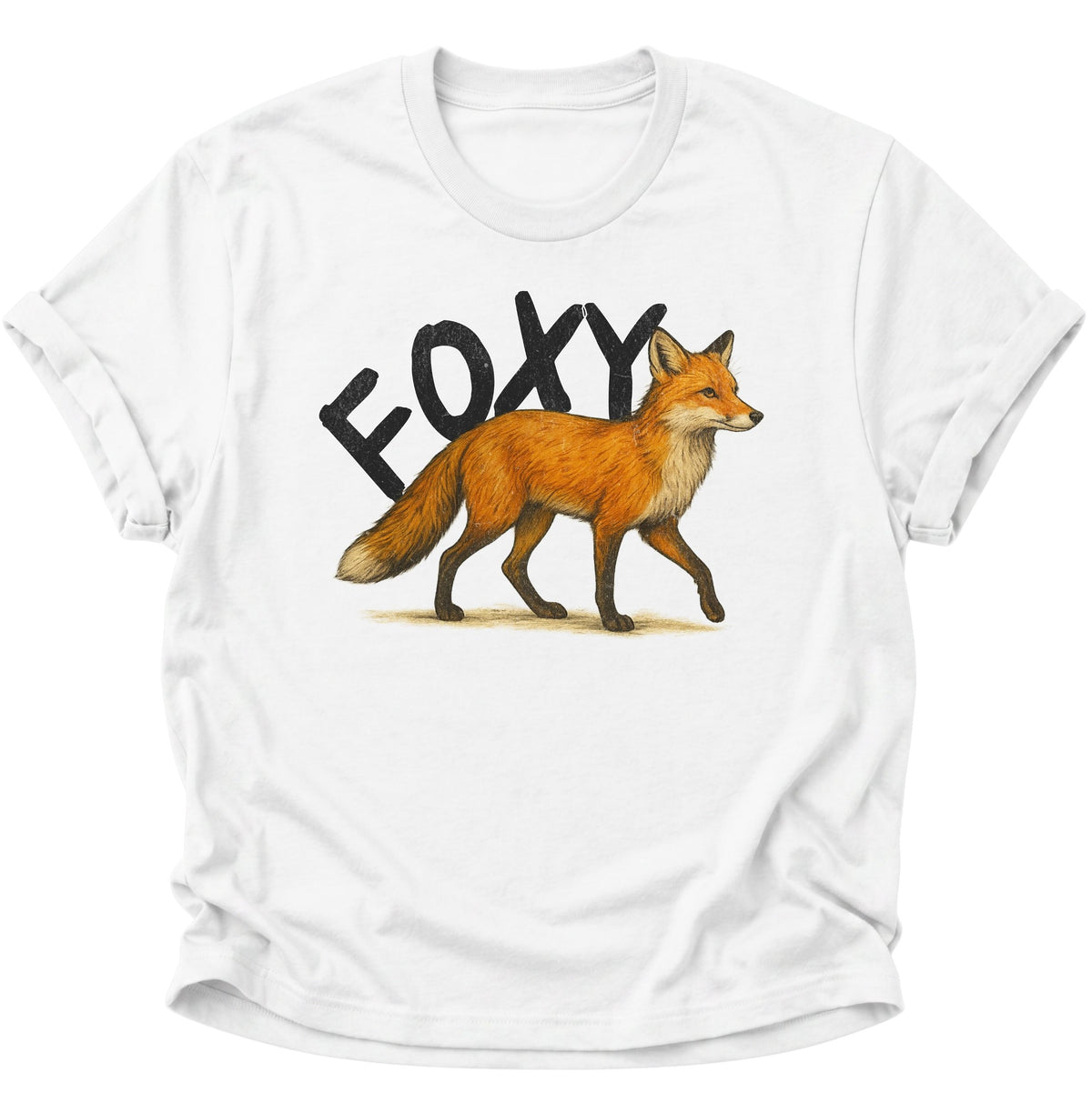 Foxy Unisex T-Shirt Weiß - PINE & RIVER