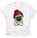 Mops gegen rechts Unisex T-Shirt Weiß - PINE & RIVER